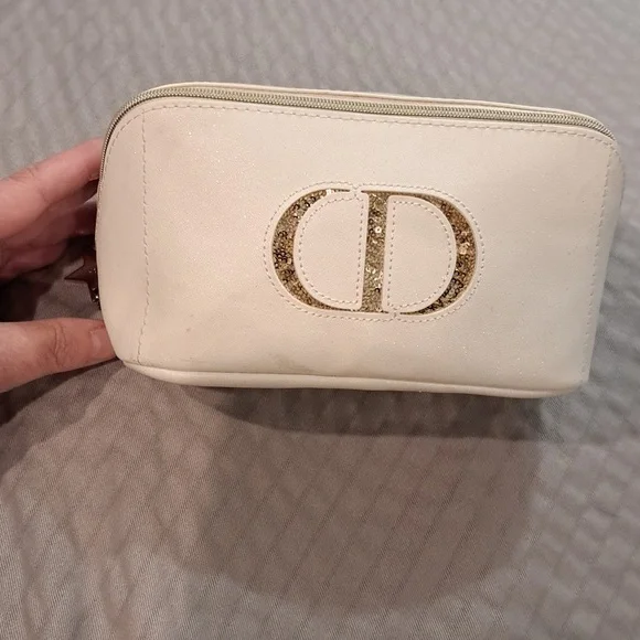 Dior Black, White & Gold Makeup Bags Set Of 2 - Picture 2 of 15